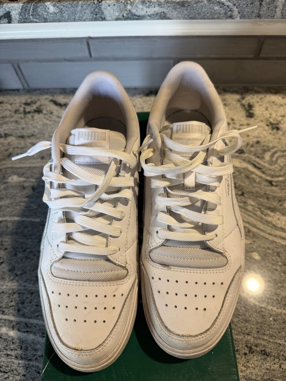 Puma Ralph Sampson Men’s All-White Low-Top Sneakers